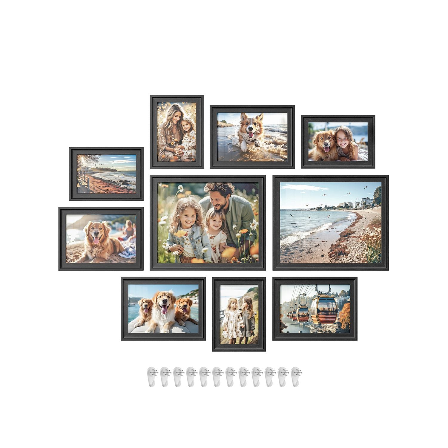 Picture Frames Set - MDF - Various Sizes