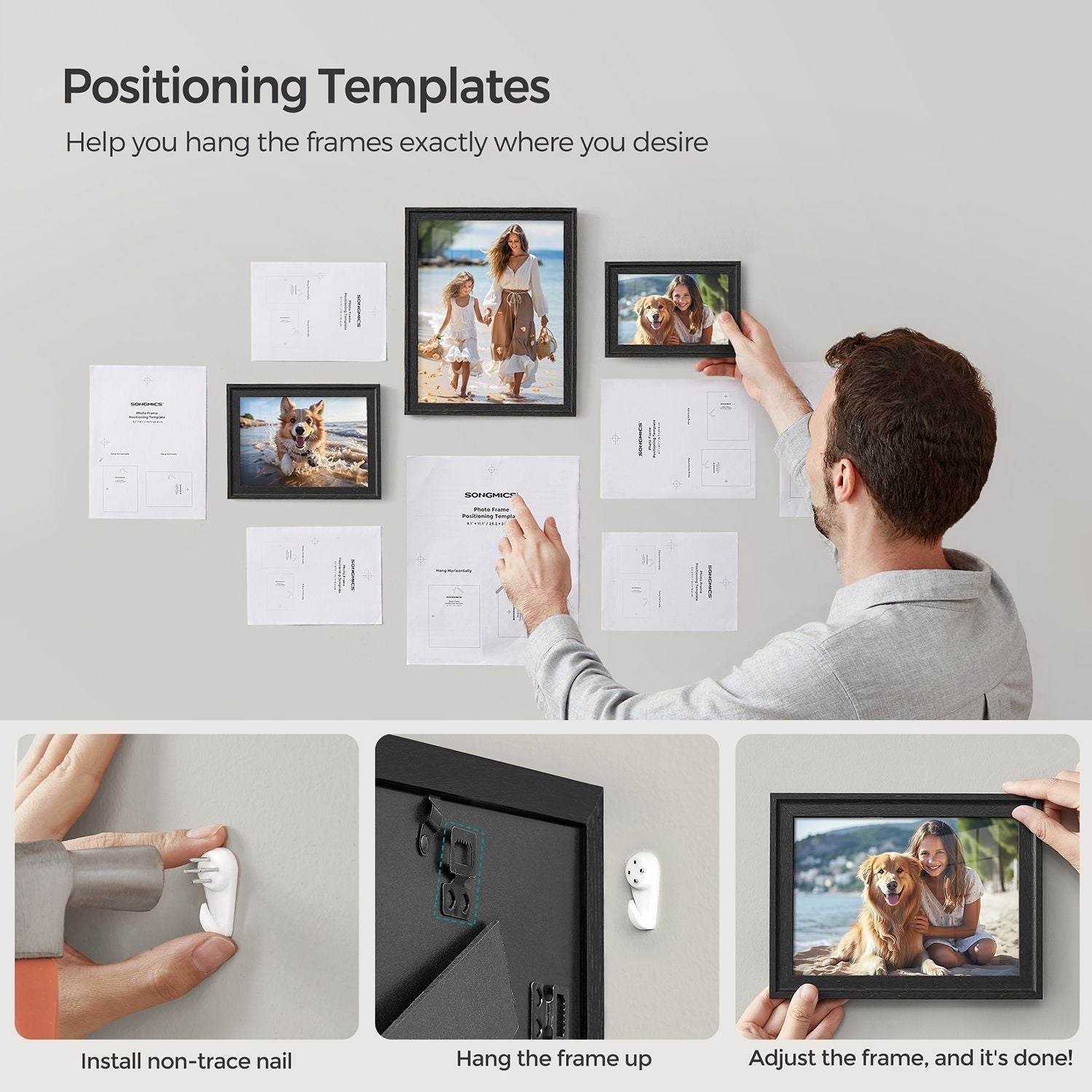 Picture Frames Set - MDF - Various Sizes