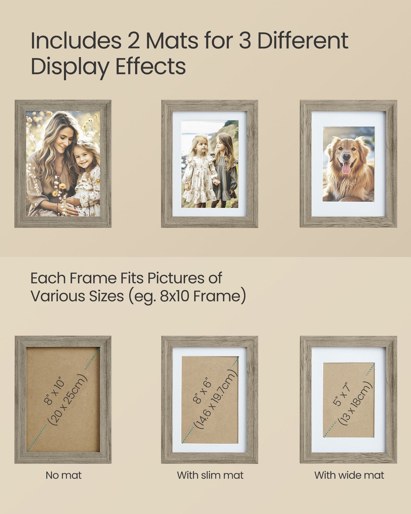 Picture Frame Set - MDF - Multi-Color