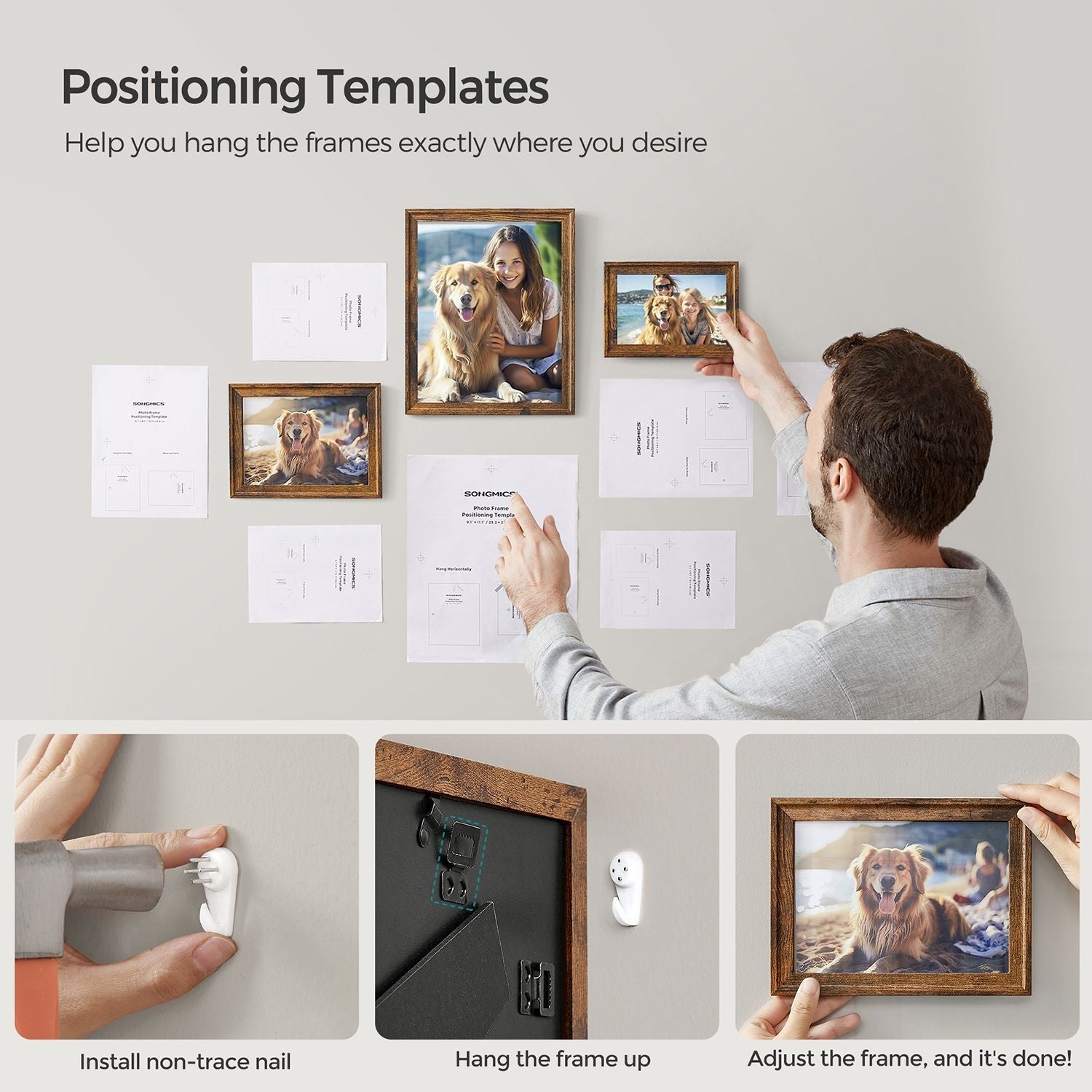 Picture Frames Set - MDF - Various Sizes