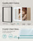 Set of 3 Gallery Photo Frames - MDF - Ash Black - For Wall or Table Display