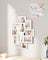 Photo Frame Collage - MDF - White - Wall-Mounted for 10 Photos (4" x 6")