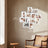 Collage Photo Frame - Glass - Cloud White - 12 Openings for 4x6 Photos