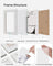 Picture Collage Frame - 12 Photos - White Wood Grain - Wall Mounted