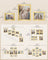Set of 10 Picture Frames - Pale Gold - Assorted Sizes
