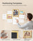 Set of 10 Picture Frames - Pale Gold - Assorted Sizes