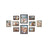 Picture Frame Set - RPF310H - Maroon Brown Heather Greige Ash Black - Set of 10 Various Sizes