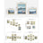 Set of 10 Photo Frames - Plastic - Black - Assorted Sizes