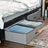 Foldable Underbed Storage Bag - Fabric - Grey - Adjustable Divider for Clothes and Bedding