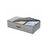 Foldable Underbed Storage Bag - Fabric - Grey - Adjustable Divider for Clothes and Bedding