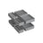 Foldable Underwear Organizer - Fabric - Dove Grey - Set of 8 with Drawer Dividers