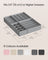 Foldable Underwear Organizer - Fabric - Dove Grey - Set of 8 with Drawer Dividers