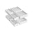 Set of 8 Foldable Fabric Drawer Organisers - Grey - Ideal for Underwear