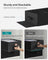 Drawer Organisers - Fabric - Classic Black - Set of 2 with 6 Compartments
