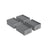 Drawer Organisers - Set of 4, 6-Compartment - Fabric - Dove Grey - Foldable Design for Convenience