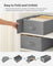 Drawer Organisers - Set of 4, 6-Compartment - Fabric - Dove Grey - Foldable Design for Convenience