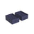 Drawer Organisers - Fabric - Charcoal Blue - Set of 2