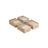 Set of 4 Drawer Organisers - 6 Compartments - Fabric - Sand Beige - Durable Material