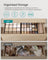 Drawer Organisers Set - 80 Compartments - Fabric - Ink Black