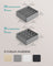 Set of 6 Drawer Organisers - 120 Compartments - Fabric - Dove Grey