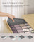 Set of 6 Drawer Organisers - 120 Compartments - Fabric - Dove Grey