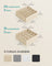 Set of 6 Drawer Organisers - 120 Compartments - Fabric - Sand Beige