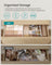 Set of 4 Drawer Organisers - 80 Compartments - Fabric - Cloud White - Durable and Lightweight Construction