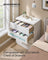 Set of Foldable Drawer Organisers - Fabric - Dove Grey - Includes Dividers