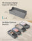 Set of Foldable Drawer Organisers - Fabric - Dove Grey - Includes Dividers