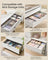 Set of Foldable Drawer Organisers - Fabric - Dove Grey - Includes Dividers