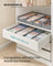 Set of Foldable Drawer Organisers - Fabric - Dove Grey - Includes Dividers