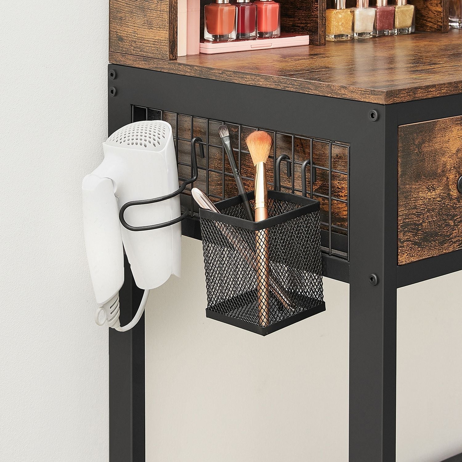 Dressing Table - Wood - Tri-Fold Mirror