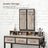 Dressing Table - Wood - Tri-Fold Mirror