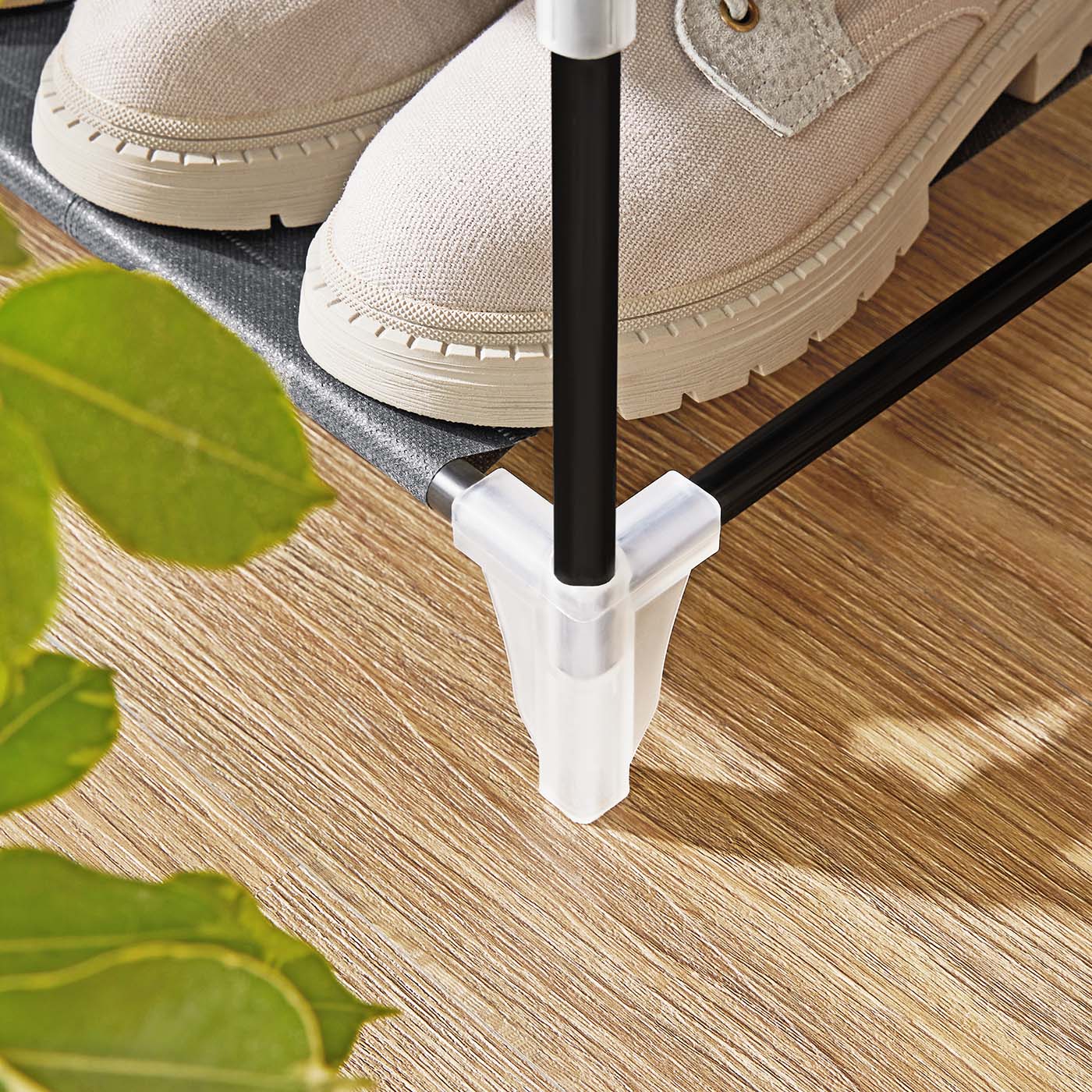 7-Tier Shoe Organiser - Non-Woven Fabric - Grey - Dustproof Design