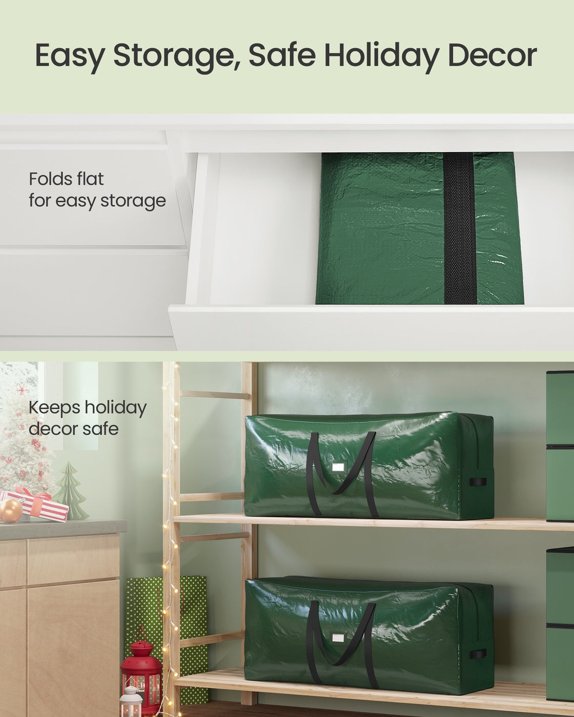 Artificial Tree Storage Bag - Red - Tear-Resistant PE