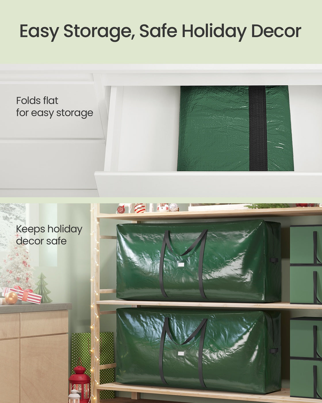 Artificial Tree Storage Bag - Red - Tear-Resistant PE