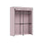 Collapsible Portable Wardrobe - With 2 Clothes Rails - Fabric - Grey