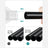 Portable Wardrobe - Fabric - Black - Large Capacity with 2 Hanging Rails and Shelves