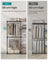 Freestanding Open Wardrobe - MDF - Rustic Taupe