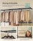 Portable Closet - Fabric - Ink Black - Freestanding Wardrobe with Clothes Rails