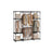 Portable Clothes Wardrobe - Fabric - Ink Black - Large Capacity with Compartments