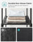 Portable Clothes Wardrobe - Fabric - Ink Black - Large Capacity with Compartments