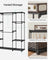 Portable Clothes Wardrobe - Fabric - Ink Black - Large Capacity with Compartments