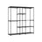 Portable Open Wardrobe - Fabric - Black - Freestanding with Clothes Rails and Shelves