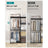 Portable Open Wardrobe - Fabric - Black - Freestanding with Clothes Rails and Shelves