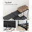 Portable Open Wardrobe - Fabric - Black - Freestanding with Clothes Rails and Shelves