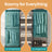 Portable Open Wardrobe - Metal - Black - Freestanding with Clothes Rails and Shelves for Bedroom