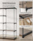 Freestanding Wardrobe - Fabric - Black - Portable Design with Clothes Rails and Shelves