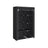 Portable Wardrobe - Non-Woven Fabric - Black - 6 Shelves and 1 Hanging Rail