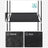 Portable Wardrobe - Non-Woven Fabric - Black - 6 Shelves and 1 Hanging Rail
